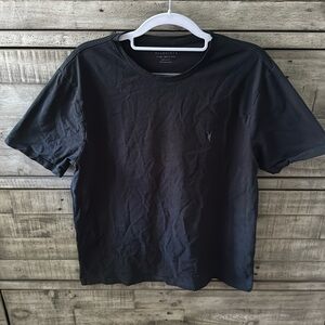 All Saints Black Crew Neck T-Shirt